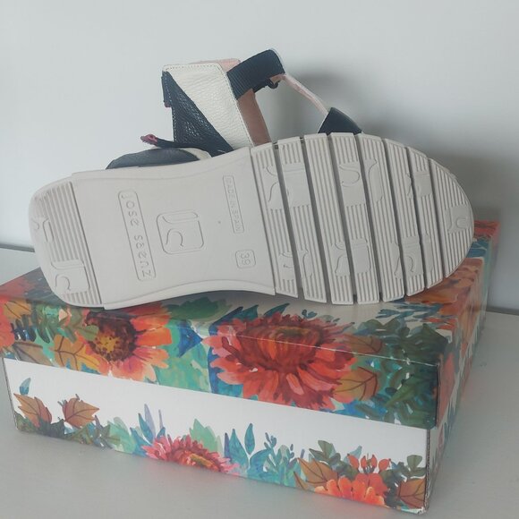 Jose Saenz 4201 Leather Platform Sandals - Size 39 (US 8.5) - Picture 13 of 14